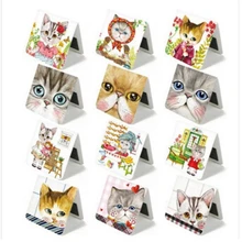 Зажим 3 шт./упак. канцелярские товары кошки магнит креативная школа для детей BZNVN простые студенческие принадлежности Бумага Закладка
