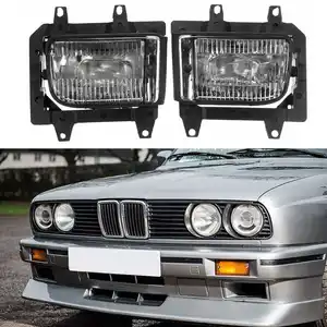 Image 4 - Paar Links + Rechts Nebelscheinwerfer Licht Transparent Kunststoff Objektiv Kit keine lampe für BMW E30 3 Serie 1985 1993 auto Zubehör Auto Styling