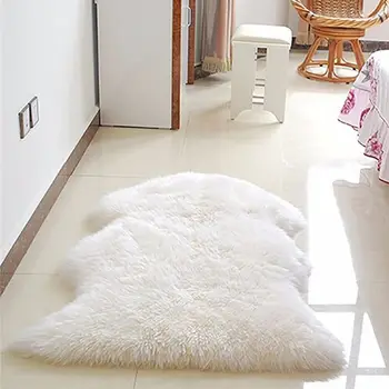 

Soft Faux Sheepskin Rug Mat Carpet Pad Anti-Slip Chair Sofa Cover For Bedroom Home Decor Rugs for Bedroom Faux Fur Rug18
