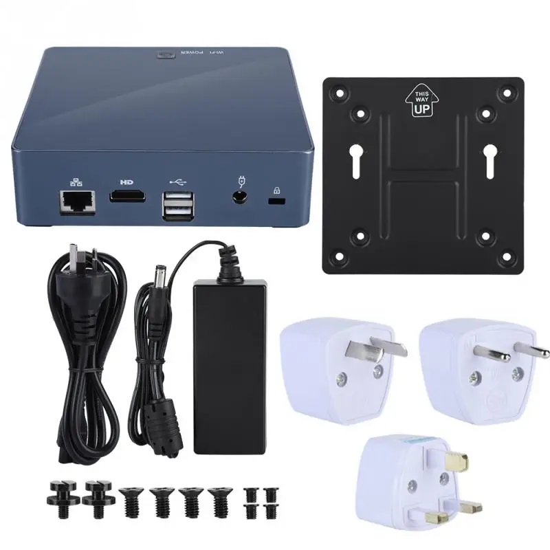 

High Performance Mini PC for Win10 / intel i7 8550U Quad Core 4+128GB SSD100-240V