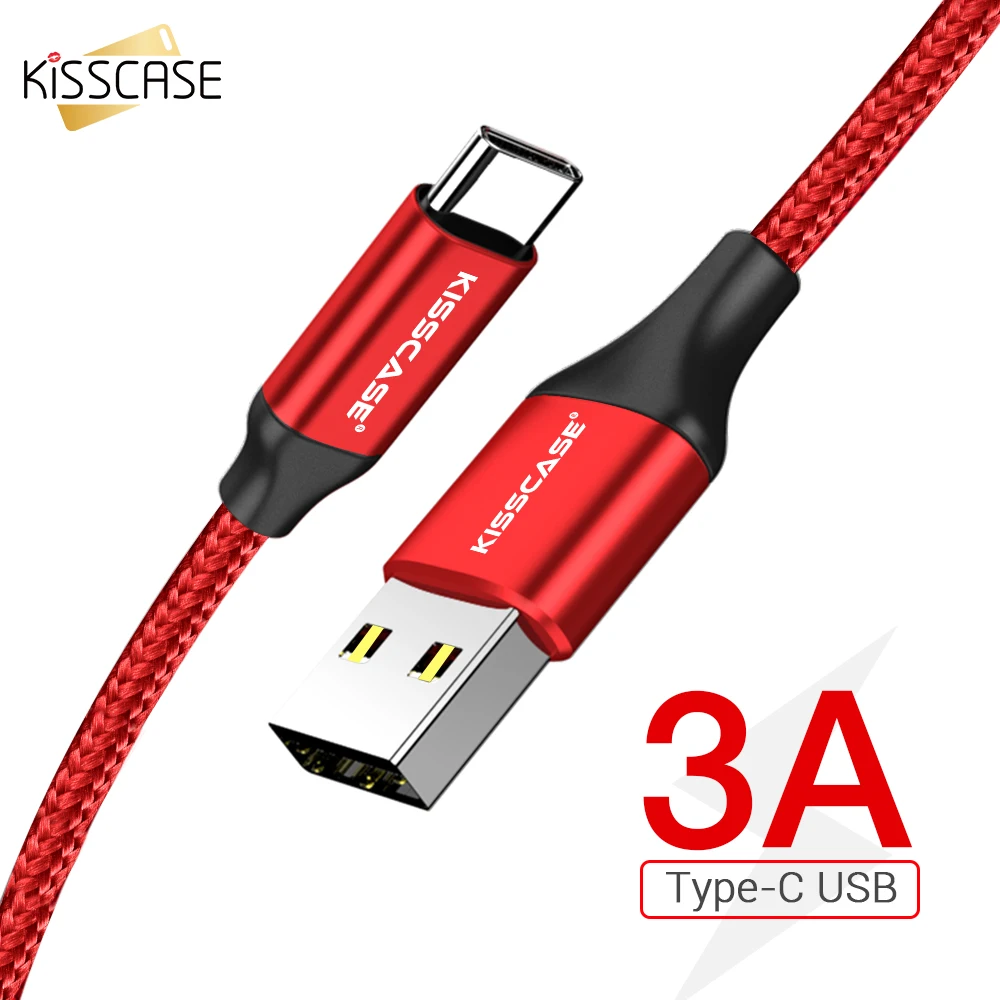 

KISSCASE USB Cable For iPhone X XS Quick Charging Micro USB Cable For Samsung For Smartphone Type C Cable Fast Charger Adapter