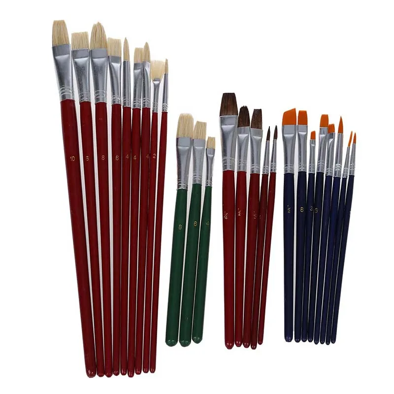 

25 Brush Value Set For Oils Acrylic Watercolor HB-S17