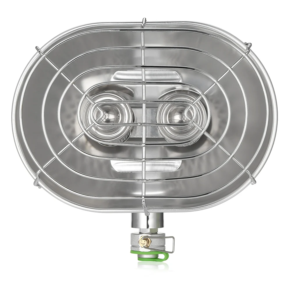 

BRS - H22 Portable Gas Heater Camping Warmer Infrared Ray Double Heating Outdoor Stove Stainless Steel