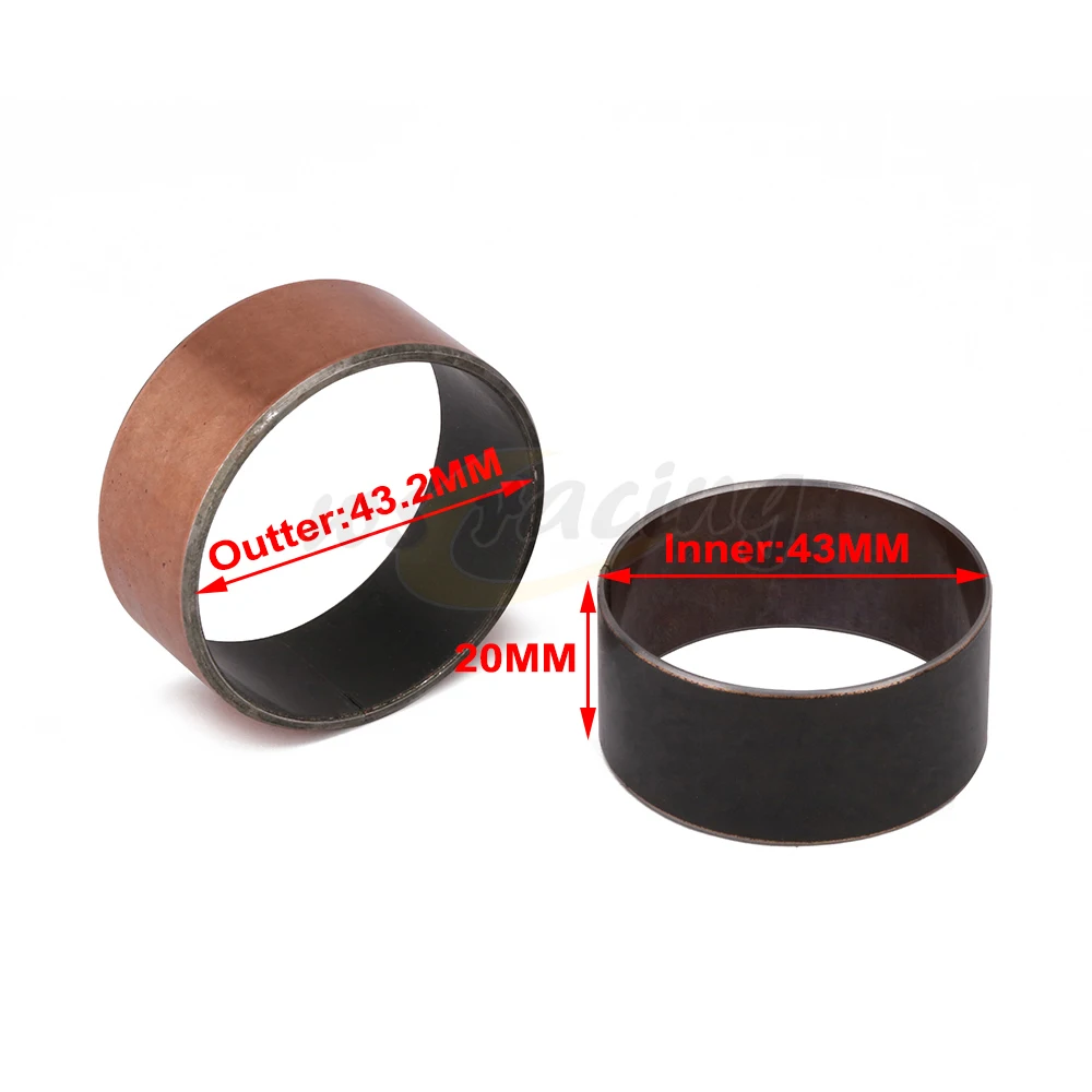 

43MM Front Fork Bushing For CR125R XR400R ZR1100 ZX1000 GSX1300R RM250 TTR250 YZF R1 R6 EXC 125 200 250 300 400