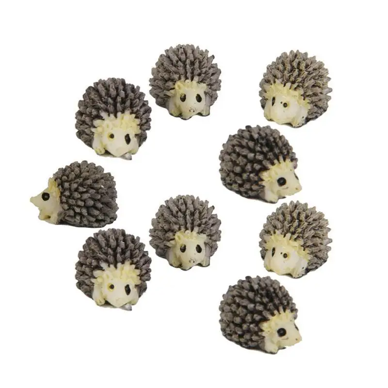 

WINOMO 10pcs Miniature Hedgehog Landscape Garden Decoration Ornaments