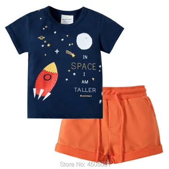 

Quality 100% Terry Cotton t-shirts Pants Baby Boys Clothes Sets Kids Children Suits Summer Brand New 2020 Bebe Boys Sets Outwear