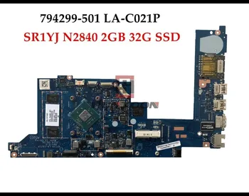 

High quality APT10 LA-C021P for HP Stream X360 11-P Laptop Motherboard 794299-501 SR1YJ N2840 2GB 32G SSD 100% Fully Tested