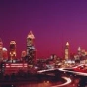 USA Georgia Atlanta night Poster Print (36 x 12) | Дом и сад