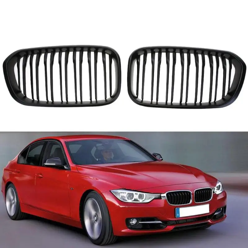 

1 Pair Car Front Kidney Grille Matte Black Racing Grill for BMW 1 Series F20 F21 LCI 118 120 125 135i 2015 Auto Accessories
