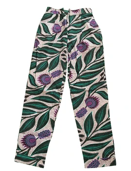 

Streetwear Cargo Pants African Ankara Print Women Fitted Pant With Pockets Festival Clothes Boho Batik Unique Vintage Pants