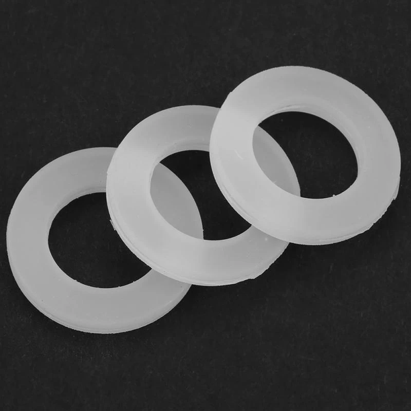 1/2 Flat Gasket 12pcs Silicone O-ring Flat Gasket White Silicone O-Ring Sealing Washers for Bellows Hoses 1/2 Flat Gasket 12pcs Silicone O-ring Flat Gasket White Silicone O-Ring Sealing Washers for Bellows Hoses