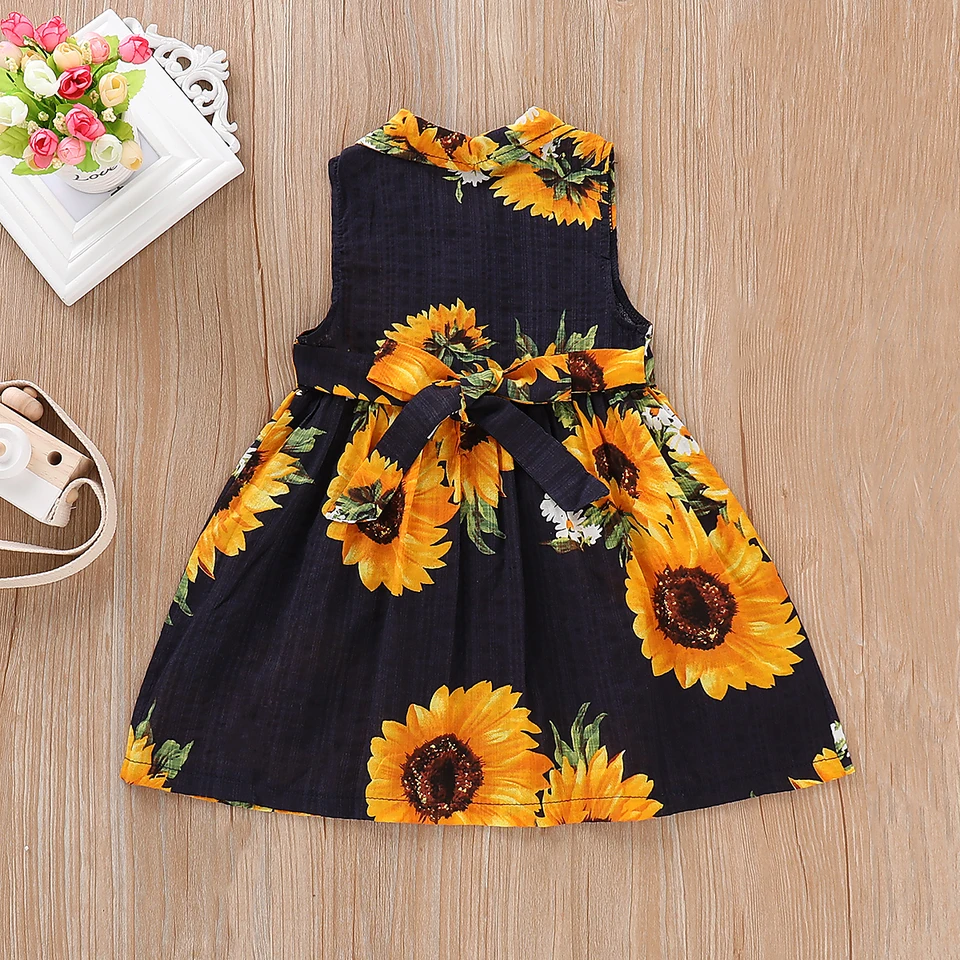 kids sunflower dress