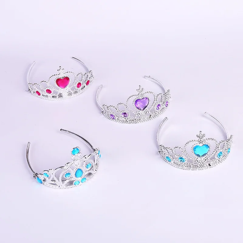 Disney Frozen pretend play Beauty Fashion Toys Children's Crown Set Magic Wand Princess Headwear Headband Toy for children