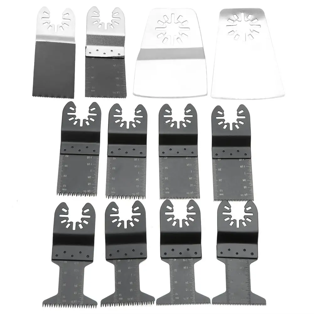 12pcs Standard Oscillating Multi Tool Saw Blades Wood Cutters Power