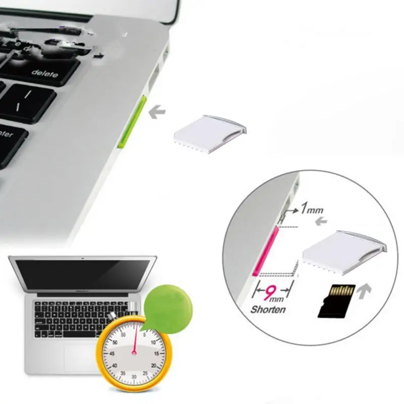 Tarjeta Micro SD de hasta 64G, adaptador para grabador, para MacBook Air y Mac Pro, HC, TF a Mini unidad, 1 unidad ► Foto 2/5