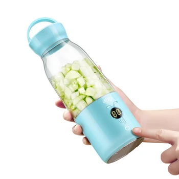 

egogo Electric Juicer Cup Mini Portable Usb Rechargeable Blender Maker Shaker Squeezers Fruit Orange Extractor 6 Leaf Blade