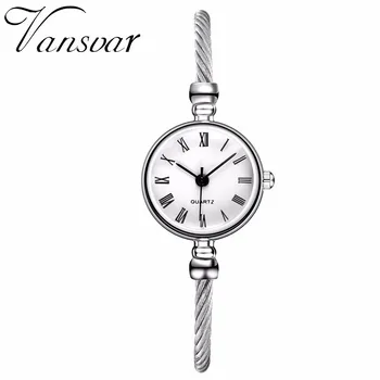 

Hot Fashion Women Simple Silver Roma Dial Watch Casual Luxury Small Bracelet Female Clock Ladies Wristwatches Relogio Feminino