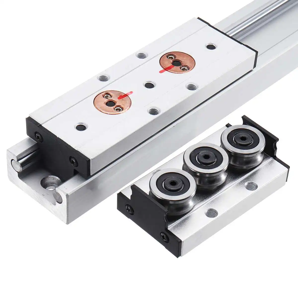 

1Pcs Aluminum Alloy SGR20N-500L Linear Guide With SGB20N-3UU SGB20N-5UU Slide Block Built-in Dual Axes Roller Linear Guide
