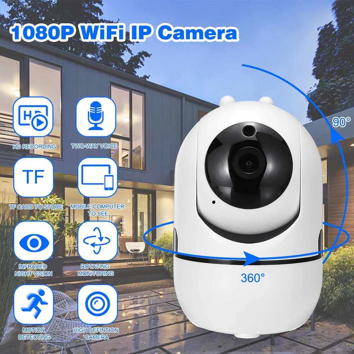 

Cloud Wireless IP Camera Intelligent Auto Tracking Of Human Home Security Surveillance CCTV Network Mini Wifi Cam