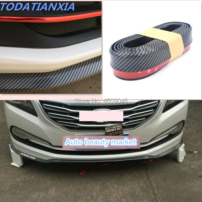 

Carbon Fiber Car Front Bumper Lip for opel astra h bmw e39 ford focus mini cooper renault megane 2 peugeot 3008 2017 audi a4 b6