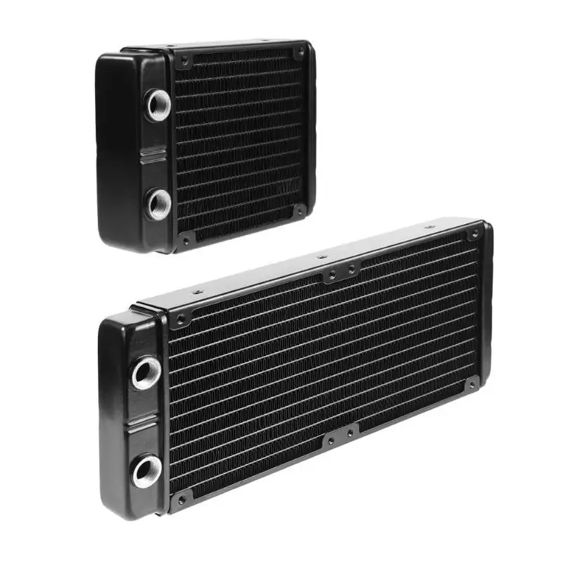 

24 Tubes G1/4 Thread Water Cooling Radiator Double Water Heat Dissipation