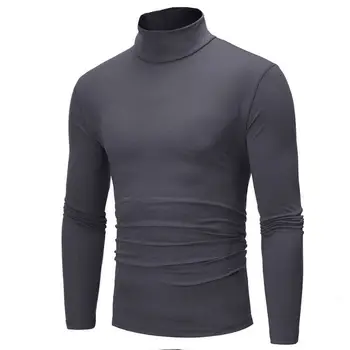 

2020 New Autumn Winter Men'S Sweater Men'S Turtleneck Solid Color Casual Sweater Men's Slim Fit Brand Knitted Pullovers m-3xl