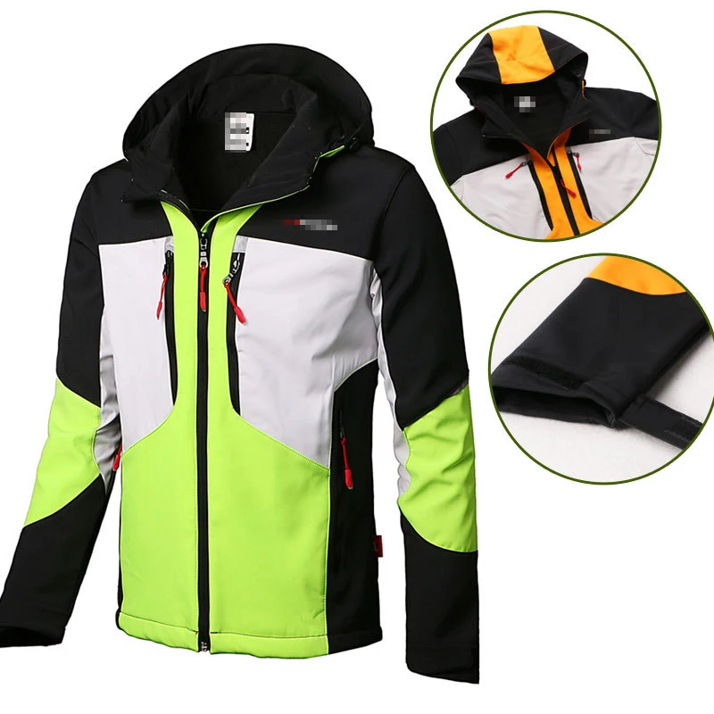 

Skiing Windbreak outdoors cycling male Go fishing Winter sports waterproof Hooded cap Mountaineering suit