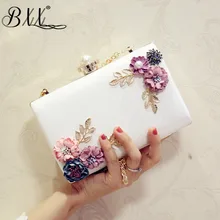 BXX сумка/ новая женская сумка с цепочкой, с открытым карманом, жемчужная сумка для ужина, клатч, Цветочная модная женская наплечная сумка, ZA757