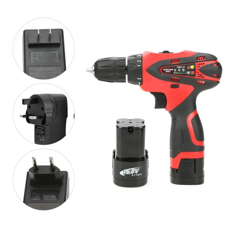 16.8V Rechargeable Lithium Battery Hand Cordless Electric Drill