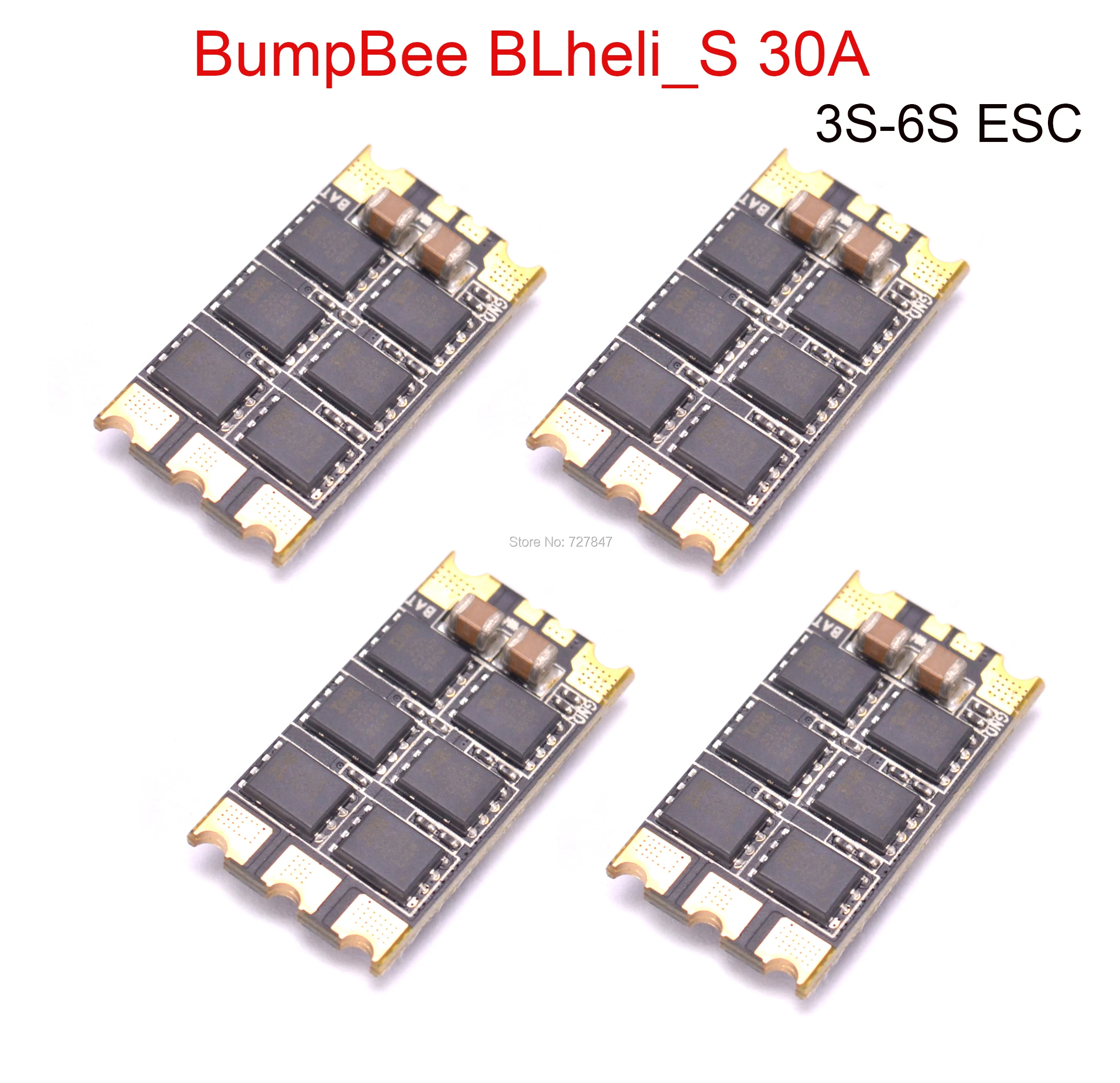 

BumpBee BLheli PRO 30A 3S-6S ESC Support Oneshot / Multishot For FPV Racing Drone