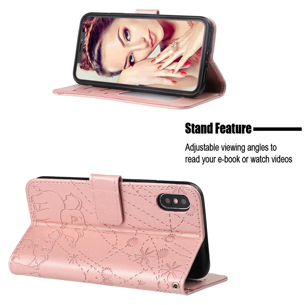KISSCASE Бумажник кожаный чехол для iPhone se 5S 6 S 7 9 плюс роскошный с отделением карт