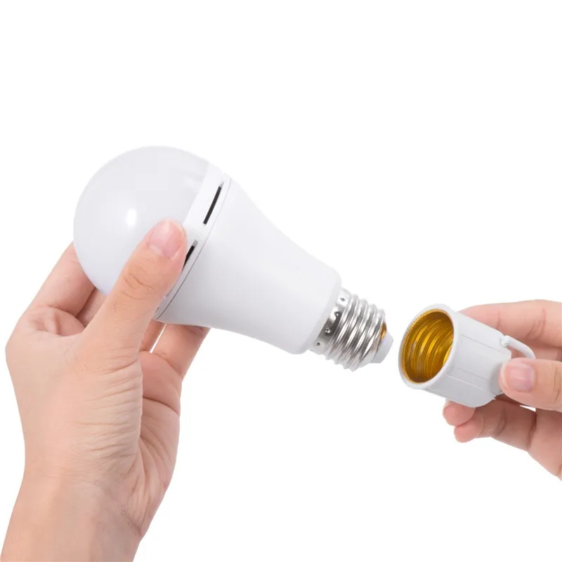 

CLAITE Energy Saving LED E27 9W Intelligent Emergency Bulb Lighting Rechargeable Lamp Auto-light Design Soft Bright Light AC220V