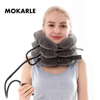 

Inflatable Air Cervical Neck Support Collar Medical Air Traction Therapy Vertebra Support Neck Stretcher Relieve Pain Neck Brace