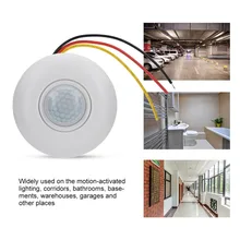 12 В инфракрасный PIR датчик движения переключатель с задержкой времени 360 градусов конус угол обнаружения индукционный датчик для светодиодный потолочный свет Горячая