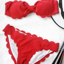 Женский купальник, бюстгальтер с вкладышами пуш ап, Одноцветный, простой, новинка, комплекты бикини, купальник для купания, пляжная одежда