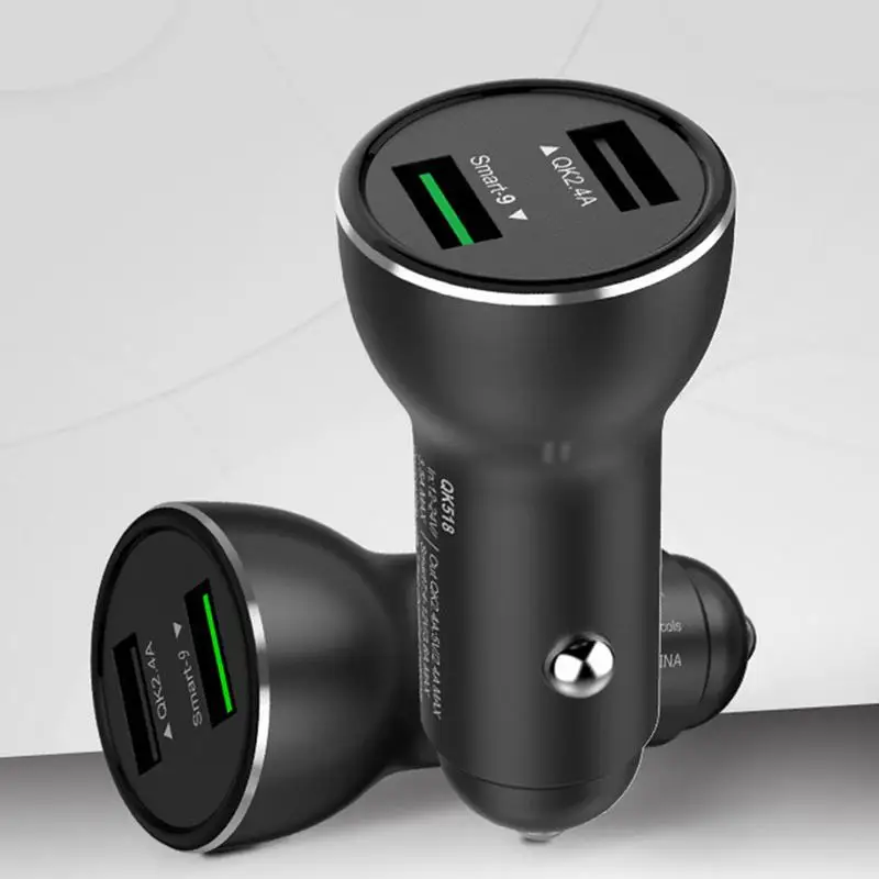 New Car Charger with Colored Lights for HUAWEI P20 Fast Charging OPPO