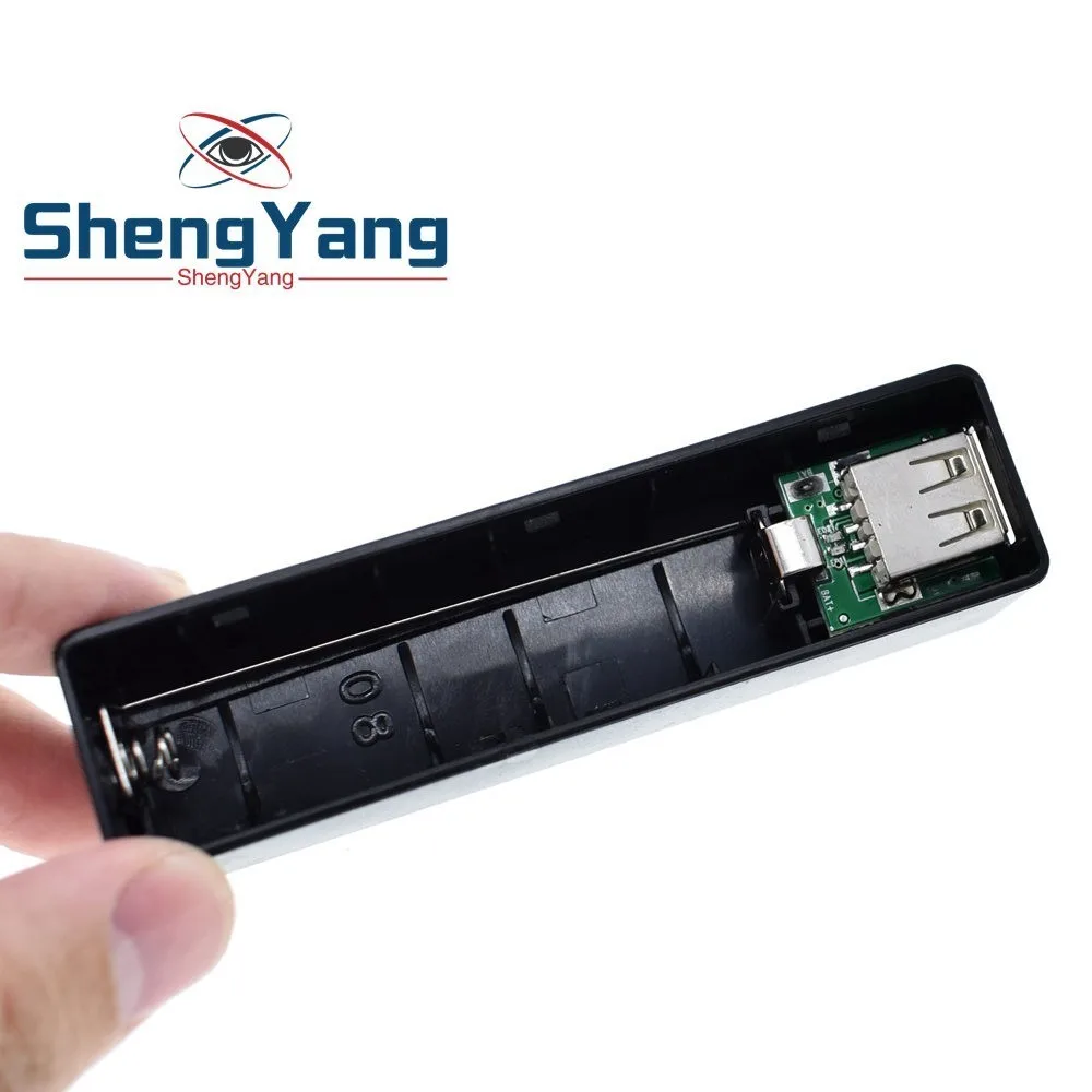 ShengYang USB power Bank чехол Комплект 18650 зарядное устройство DIY Box Shell Kit черный