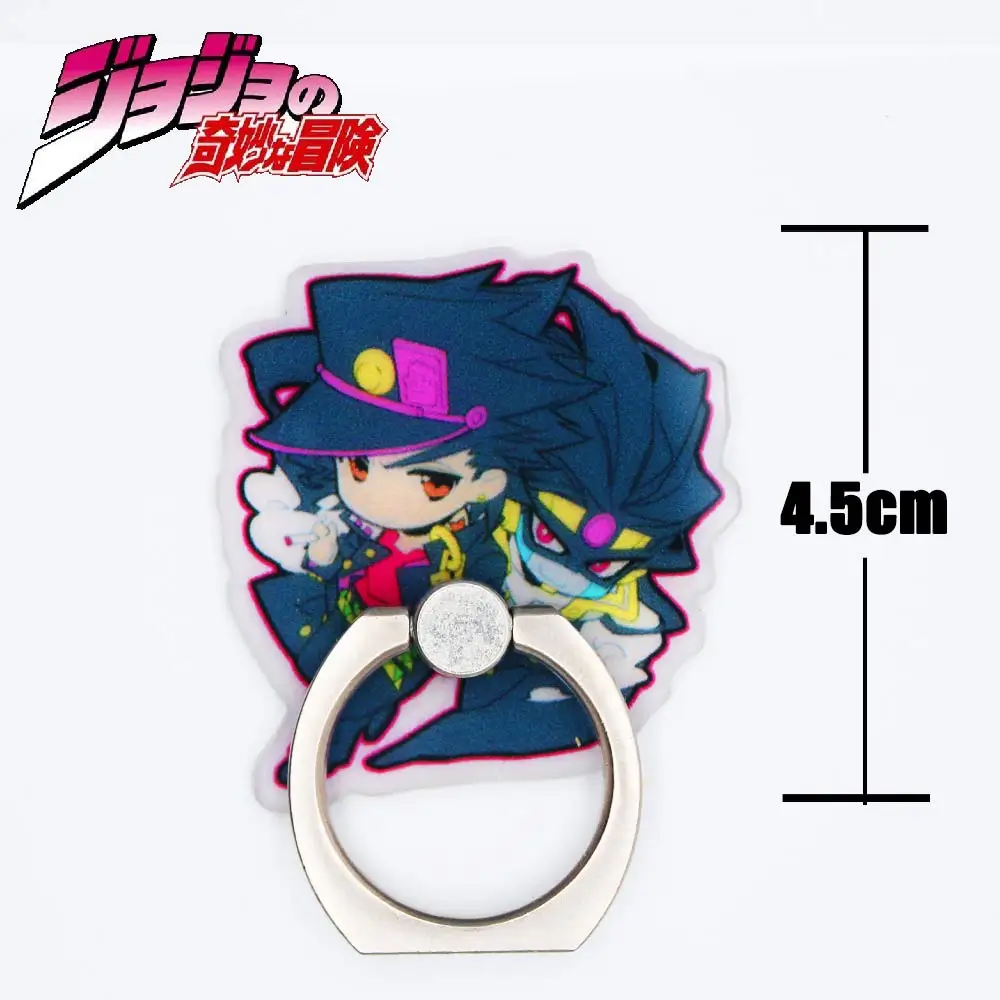 

OHCOMICS Otaku JoJo Bizzare Adventure Logo Jonathan Joestar 360 Degrees Square Ring Stand Mount Holder Mobile Phone Stents