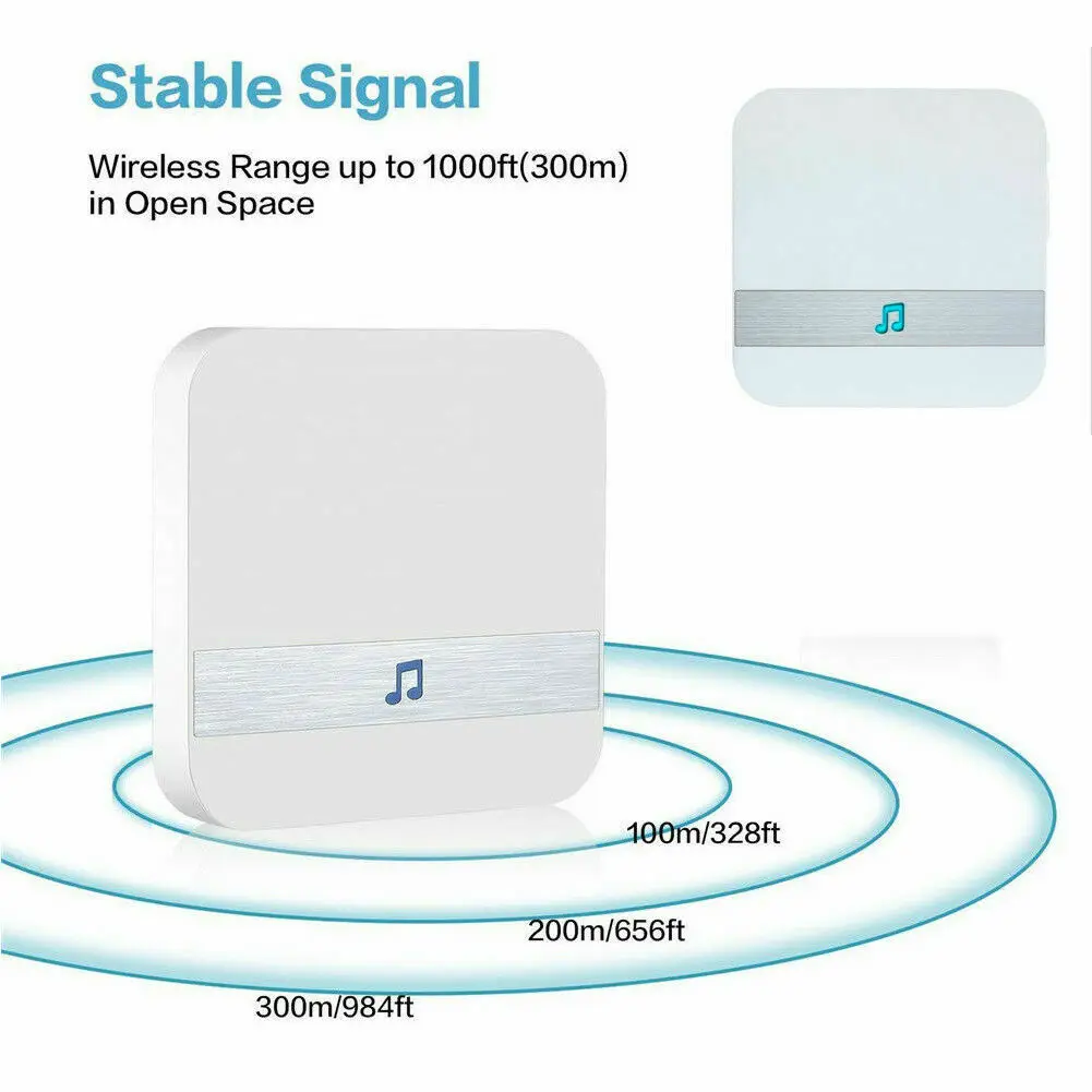 

Hot 2019 Latest Smart WIFI Doorbell Dingdong Indoor Doorbell Receiver Matched Wireless Dingdong