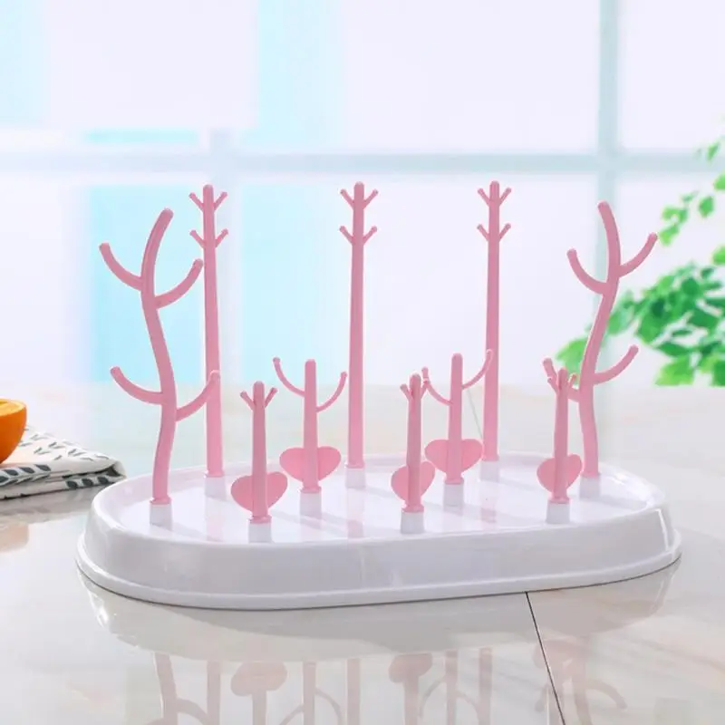 

Baby Bottle Drying Racks Infant Feeding Cup Shelf Drainer Pacifier Holder