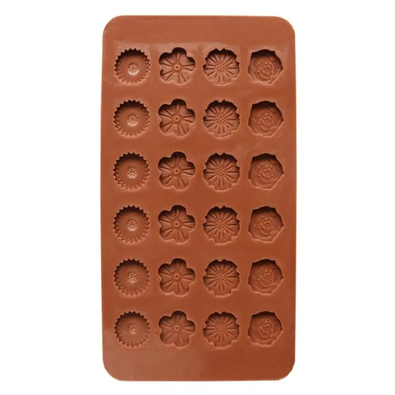 

24 Cavities Rose Silicone Mold Baking Cupcake DIY Molds Trays for Muffin Chocolate Cake Fondant Candy Making