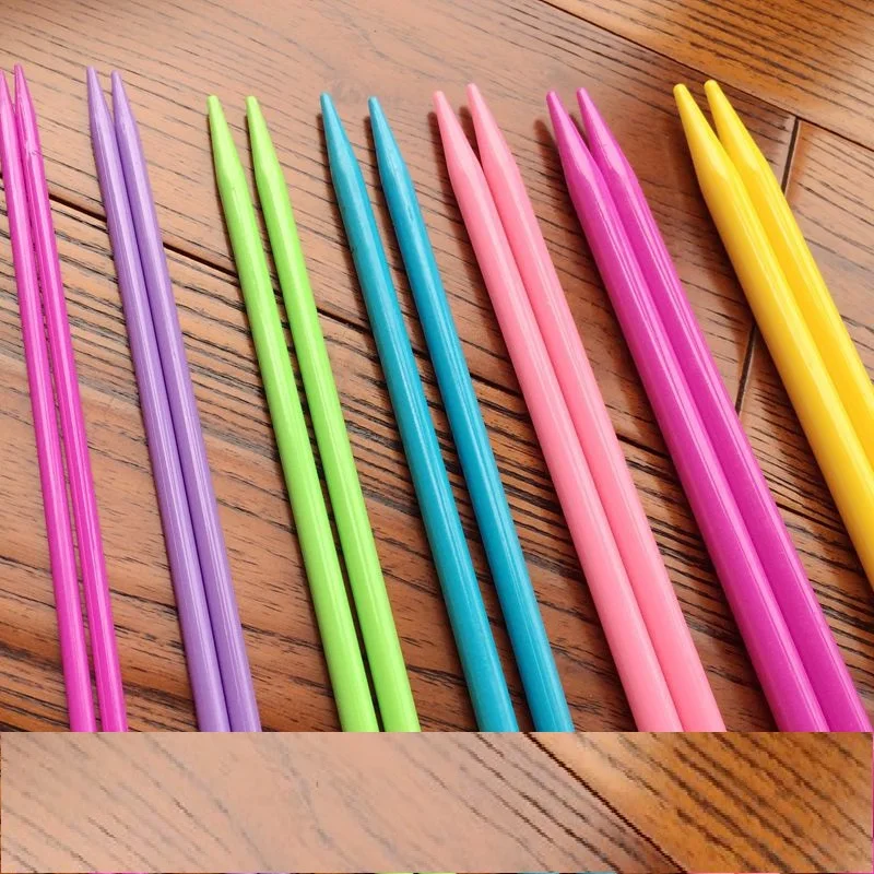 

Plastic Double-tip Needle Weave Tool Manual home textile machine for Sweater & DIY Craft Knitting with plastic Bag 14 pcs / set