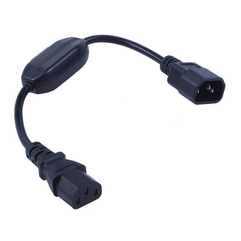 Специальный PDU UPS кабель питания IEC 320 C14 C13 с выключателем ВКЛ/ВЫКЛ 30 см черный| |