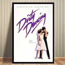 Cartel de película Vintage de Dirty Dancing, lienzo impreso, arte de pared, decoración del hogar, sin marco