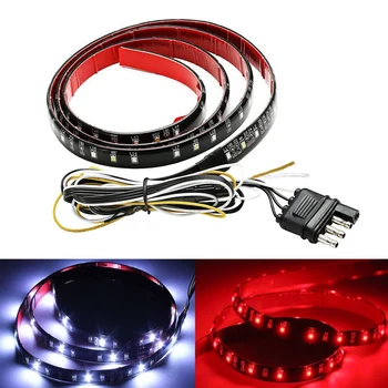 

Durable 49-inch Universal Tailgate LED Strip Bar White/Red Reverse Brake Running Indicator Pickup Truck LED Tailgate light bar