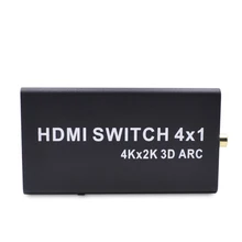 HDMI four input and one output switcher 4 input and 1 output HD switcher Support ARC / audio separation switcher US Plug