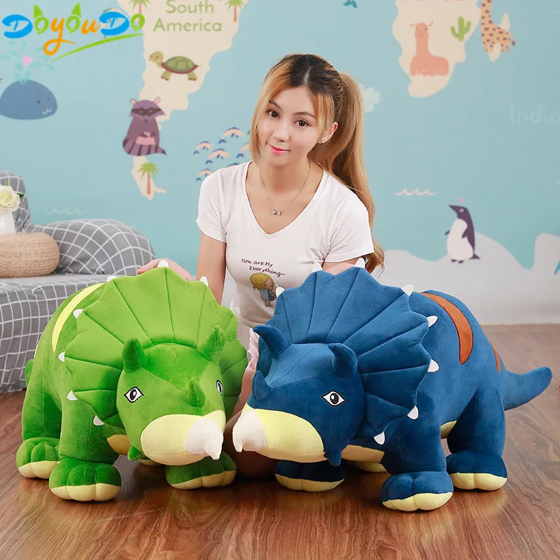 

1Pc High Quality Tricertops Plush Toy Stuffed Dinosaur Doll Soft Boys Present Children Birthday Gift