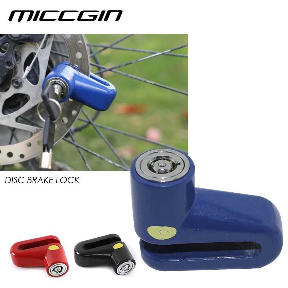 Универсальный Велосипедный дисковый тормоз замок алюминиевый сплав Противоугонный замок с 2 ключами 1 монтажный кронштейн