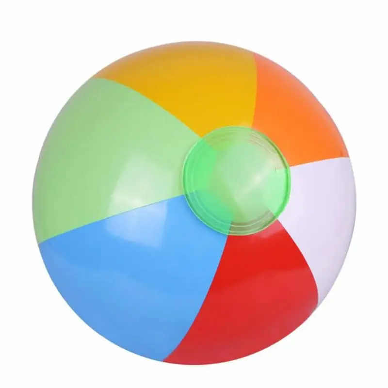 

Summer Swimming Toy Environmental protection PVC inflatable six color balls and multiple toys beach ball color random
