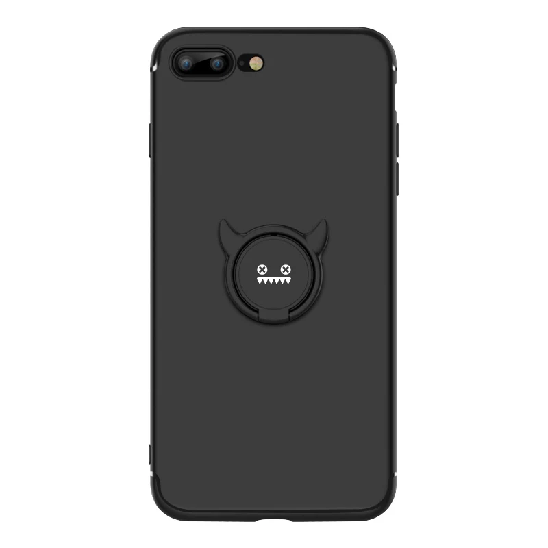 

ASINA Magnet Magnetic Silicone Case For iPhone 8 7 6 Case Cute Ring Holder Cover For iPhone 6 7 8 Plus XR XS MAX Bumper Coques
